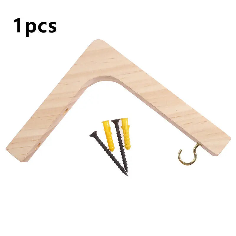 1/2pcs Wooden Hanging Plant Hooks Natural Wood Hooks for Hanging Plants Indoor Wall Decoration Simple Pine Wood Wall Hangers Peaceful Pleasures Health and Wellness Natural wood 1PCS