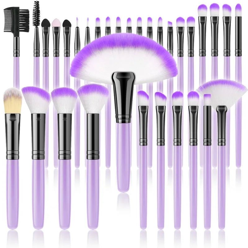 RUNTOIN 32-Piece Professional Makeup Brush Set – Face & Eye