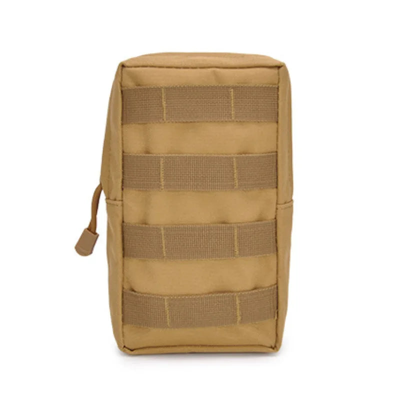 Tactical Molle System Medical Pouch 600D Utility EDC Tool Accessory Waist Pack Phone Case Airsoft Hunting Bag Outdoor Equipment Peaceful Pleasures Health and Wellness Khaki