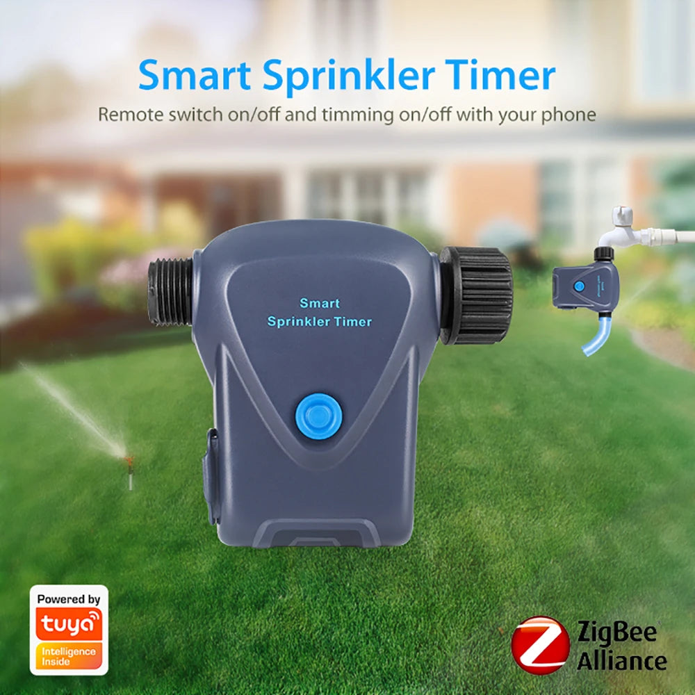Tuya ZigBee Smart Sprinkler Timer Garden Watering IP66 Waterproof Automatic Drip Irrigation Control Work With Alexa Google Home Peaceful Pleasures Health and Wellness