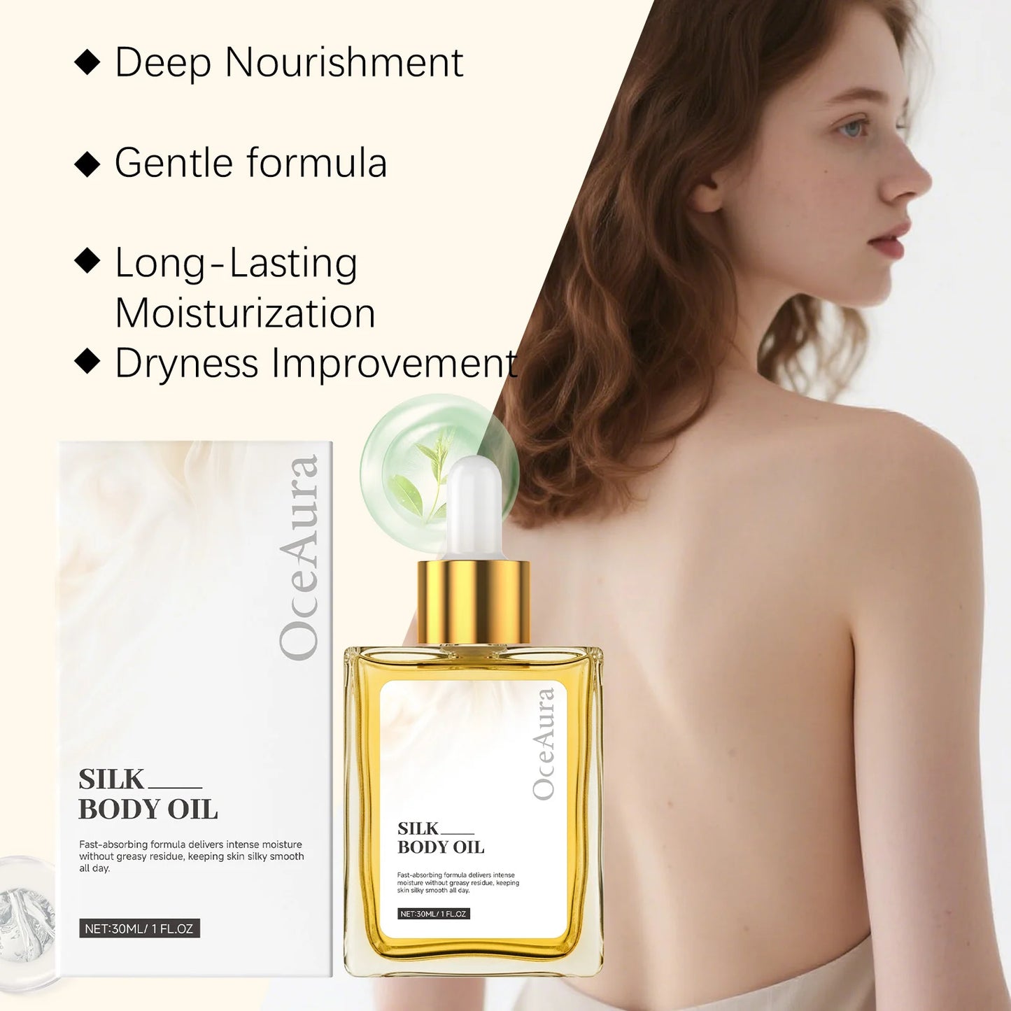 OceAura Hydrating Body Oil | Moisturizing, Brightening, Smoothing