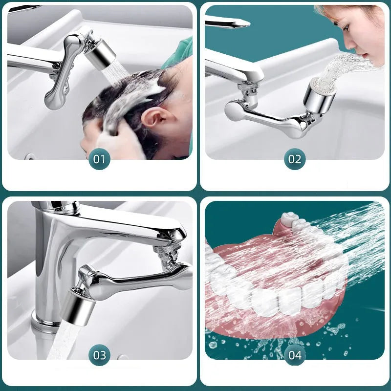 1080° Rotating Faucet Aerator Sprayer | 22/24mm Kitchen & Bath