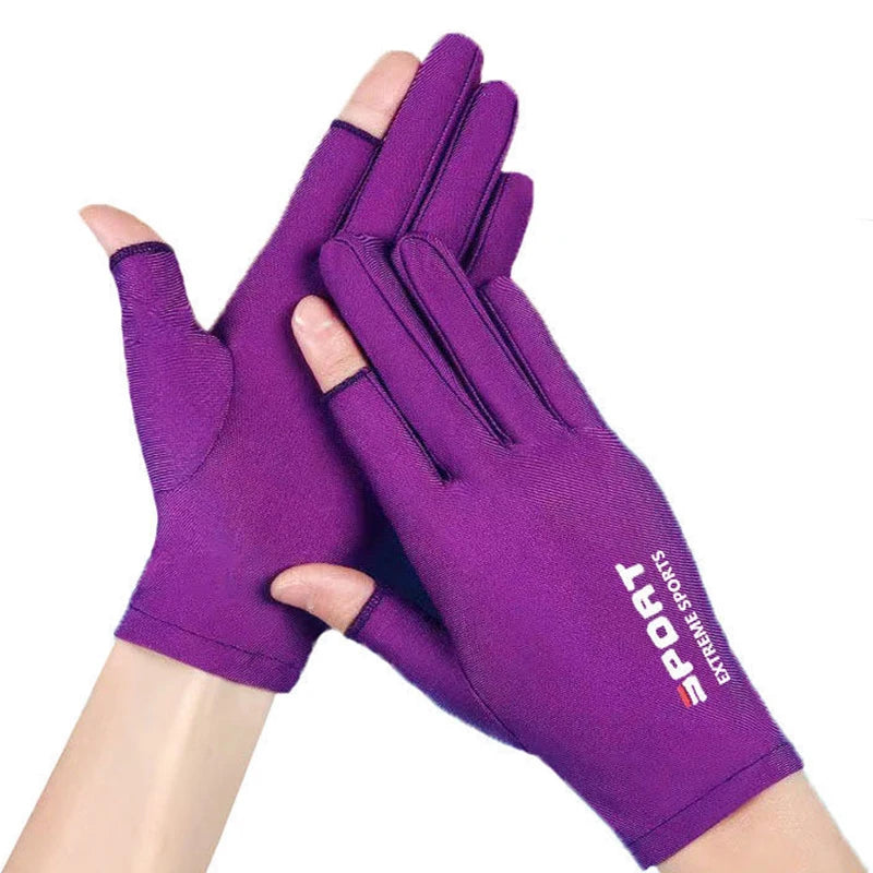 New One size Spring summer 1 Pair Anti-UV Men Women Fishing Gloves Sunscreen Antiskid Breathable Cycling Sport Gloves Fishing Peaceful Pleasures Health and Wellness A5