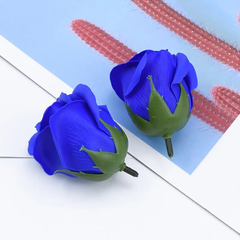 Artificial Soap Rose Flowers 50/100 Pcs – Wedding DIY Decor