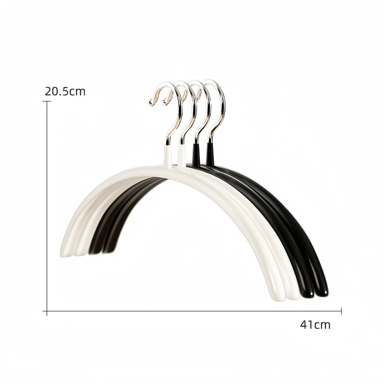 10-Pack Non-Slip Metal Clothes Hangers | Space-Saving Closet