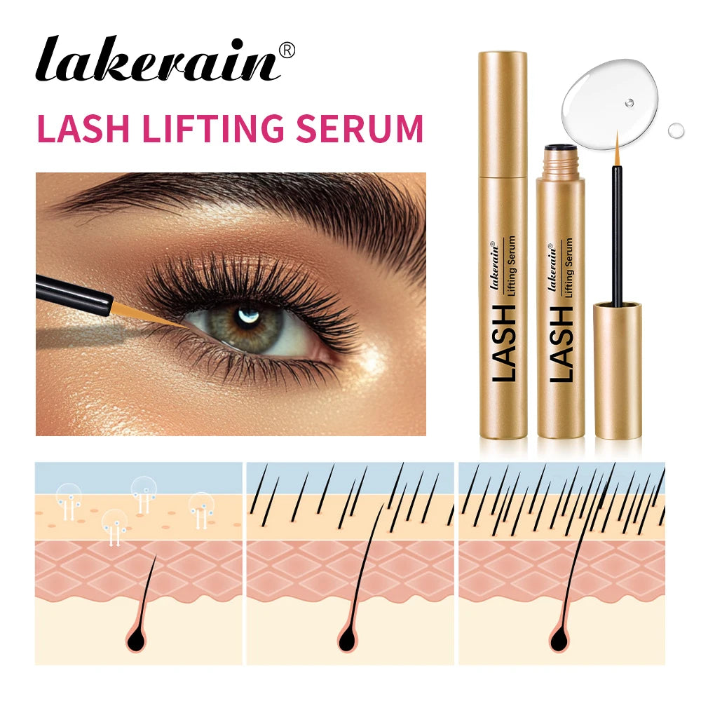 Eyelash Growth Serum Enhancer Eye Lash Fuller Thicker Nourish Lashes Longer Lengthening Lifting Eyelashes Essence Eyelash Makeup Peaceful Pleasures Health and Wellness