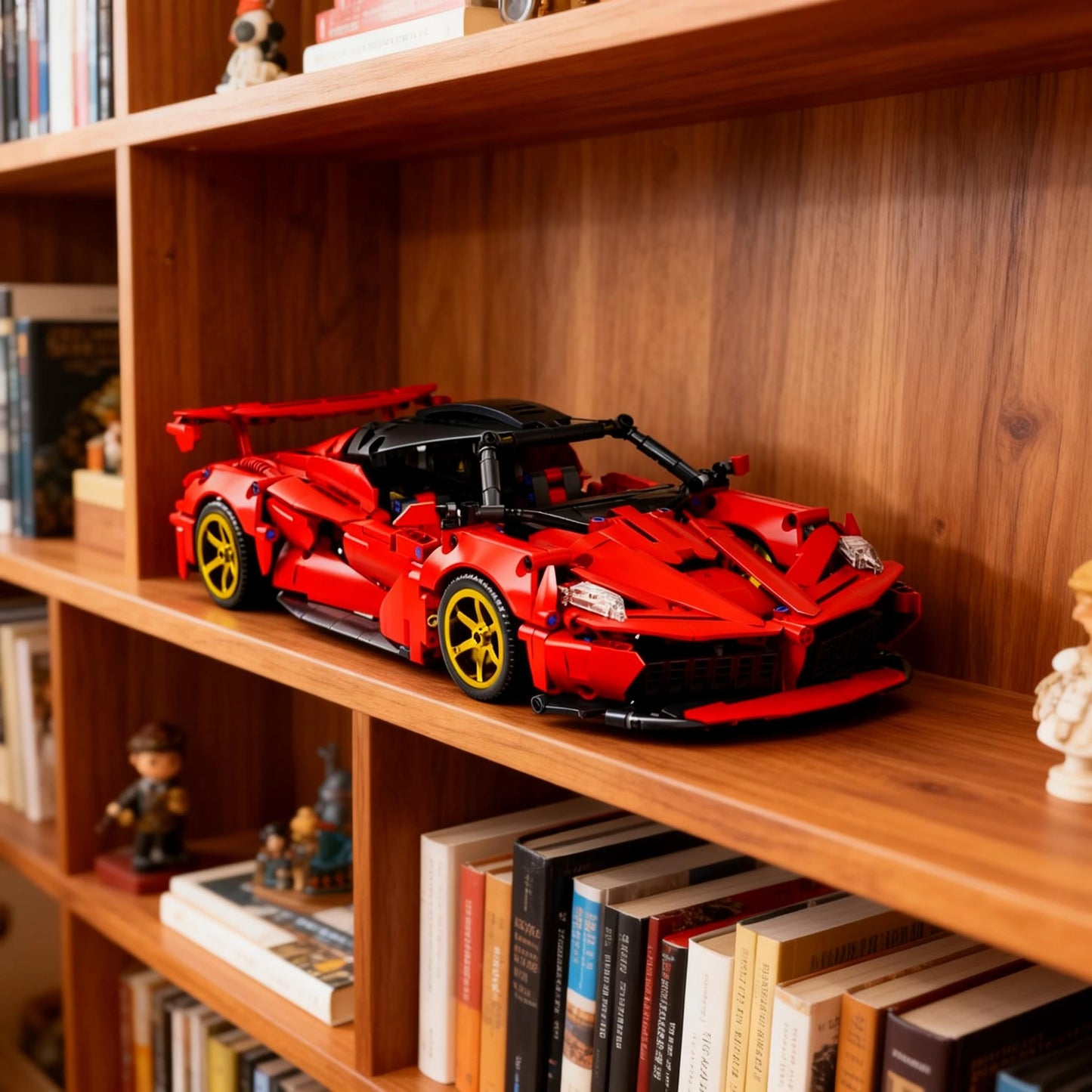 1000+pcs MOC Technical Compatible Ferrari Laferrari Supercar Building