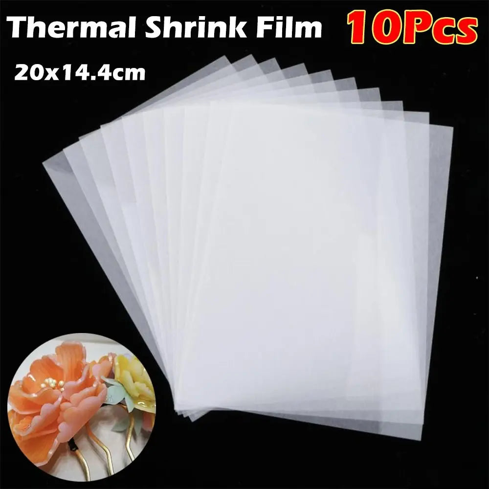 10-Pack Shrink Plastic Sheets | DIY Shrink Art Film for Crafts