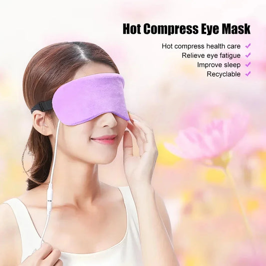 USB Heated Eye Mask for Dry Eyes & Sleep – Warm Compress with Constant Temperature, Dark Circles & Puffiness Heated Eye Mask Peaceful Pleasures Health and Wellness