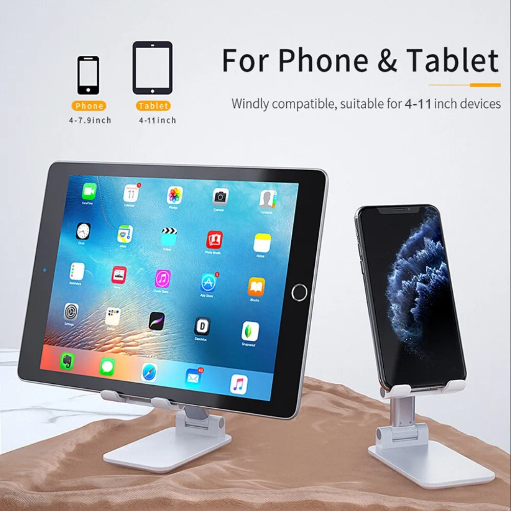 Desk Mobile Phone Holder Stand For IPhone IPad Xiaomi Adjustable Desktop Tablet Holder Universal Table Cell Phone Stand Peaceful Pleasures Health and Wellness