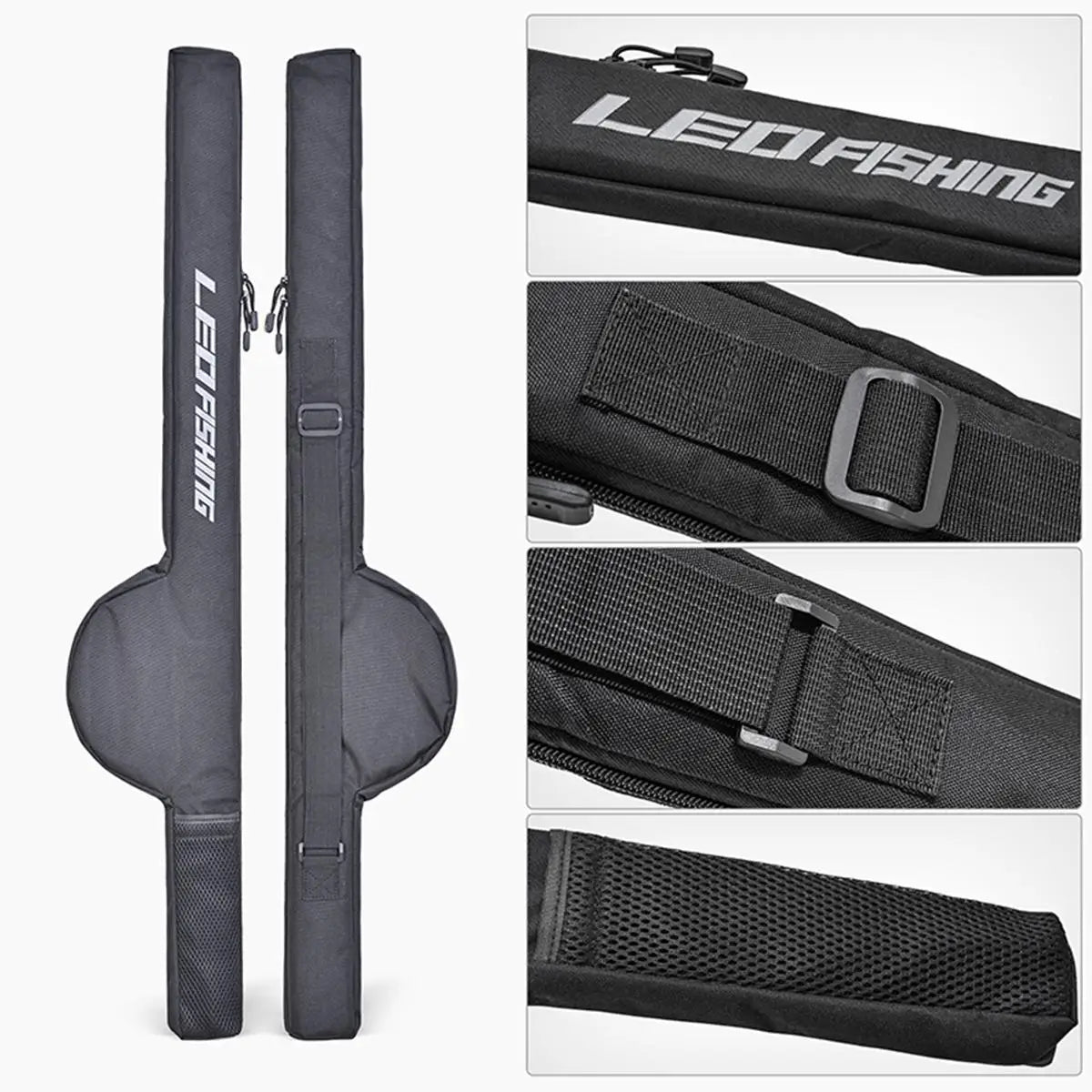 Portable Folding Fishing Rod Bag - Single Piece Fishing Gear Protector And Storage Bag for Convenient Fishing Equipment Care Peaceful Pleasures Health and Wellness