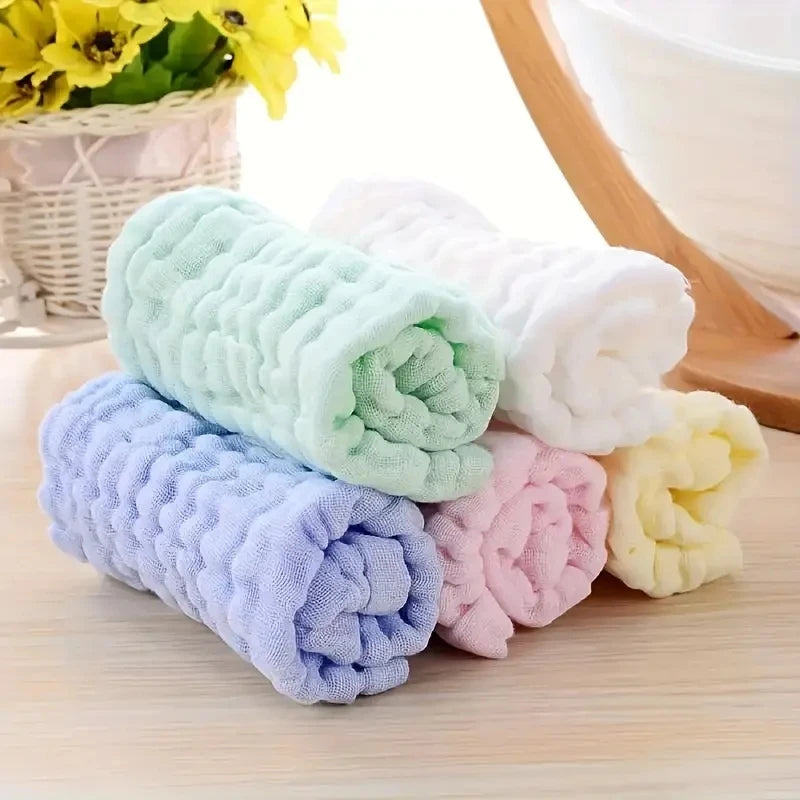Soft Muslin Baby Washcloths – Gentle Newborn Face Towels