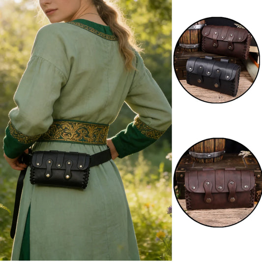 Medieval Vintage Money Pouch Bag Costume Accessory Men Women Viking Peaceful Pleasures Health and Wellness