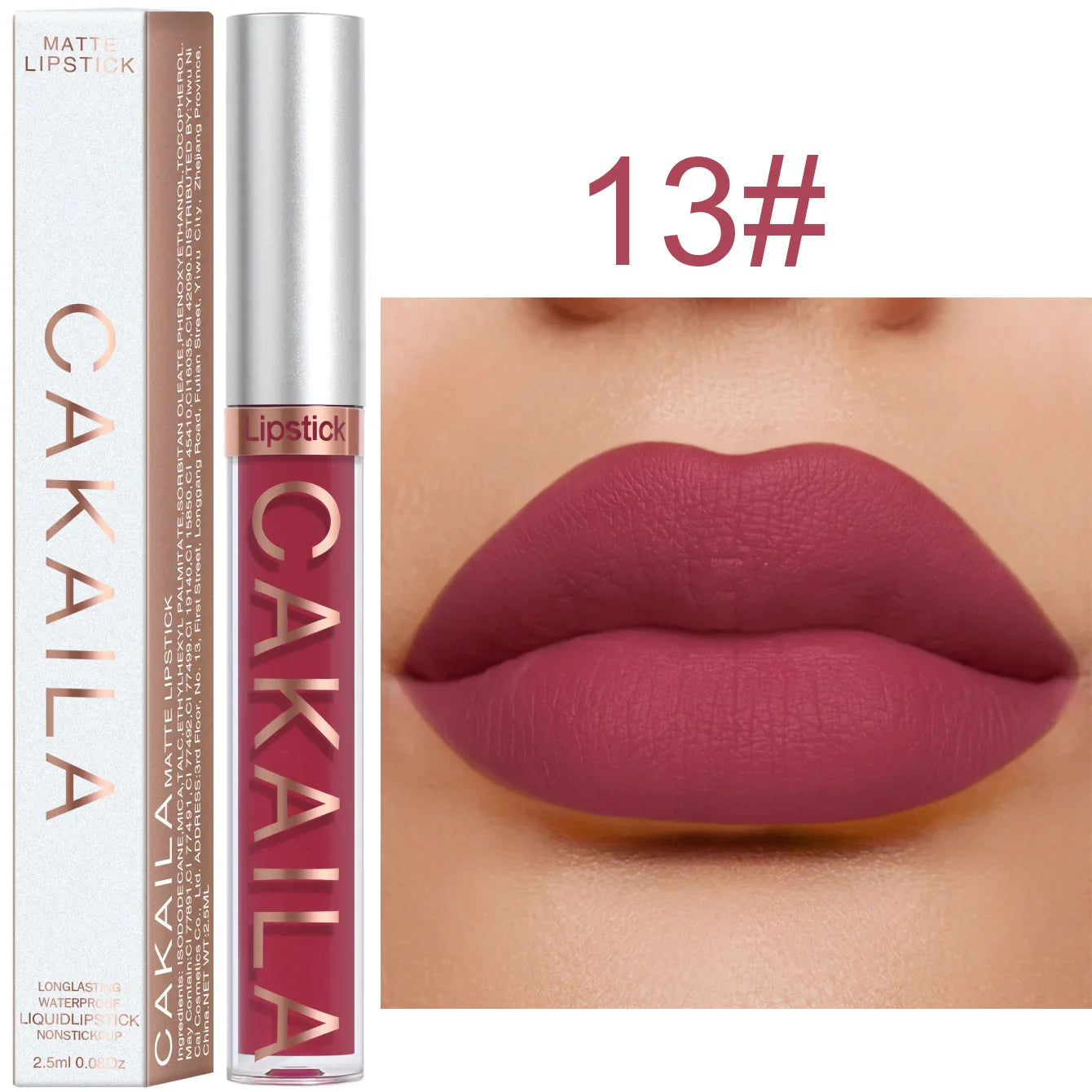 18-Color Matte Waterproof Lipstick – Non-Transfer Lip Gloss Set