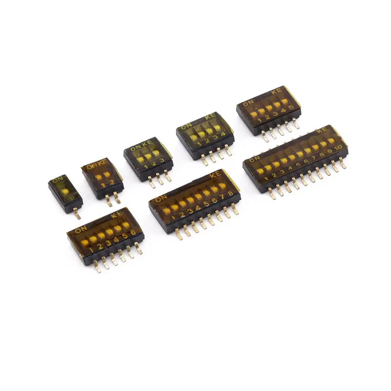 5Pcs 1.27mm Pitch Dip Switch SMD SMT Slide Type Switch 1/2/3/4/5/6/8 Position Peaceful Pleasures Health and Wellness