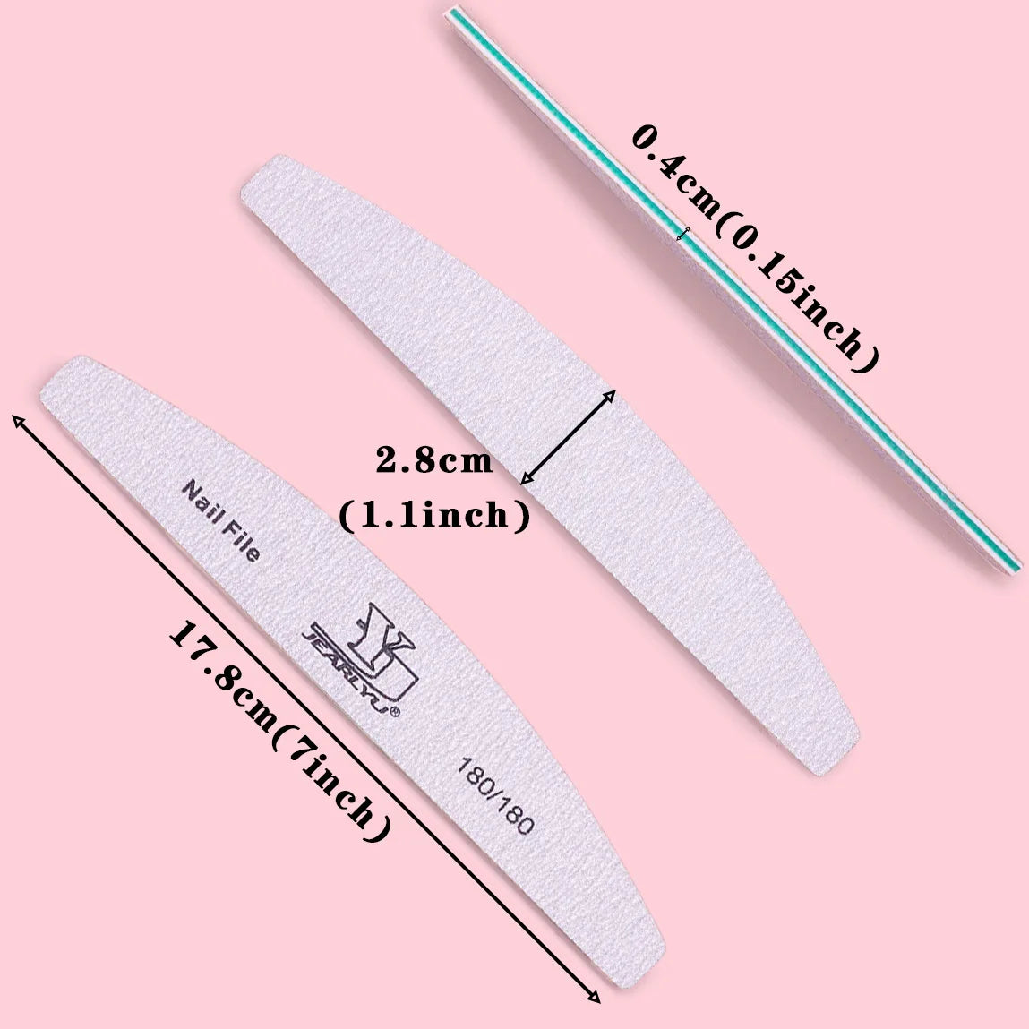 5Pcs/Lot Nail File Mix Color Limas 80/100/150/180/240 Grit Professional Sandpaper Cuticle Remover Buffer Files Manicure Tool Set Peaceful Pleasures Health and Wellness