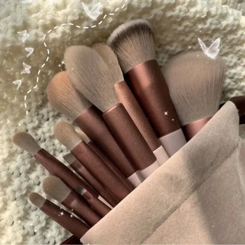13-Piece Makeup Brush Set | Foundation, Blush & Eyeshadow