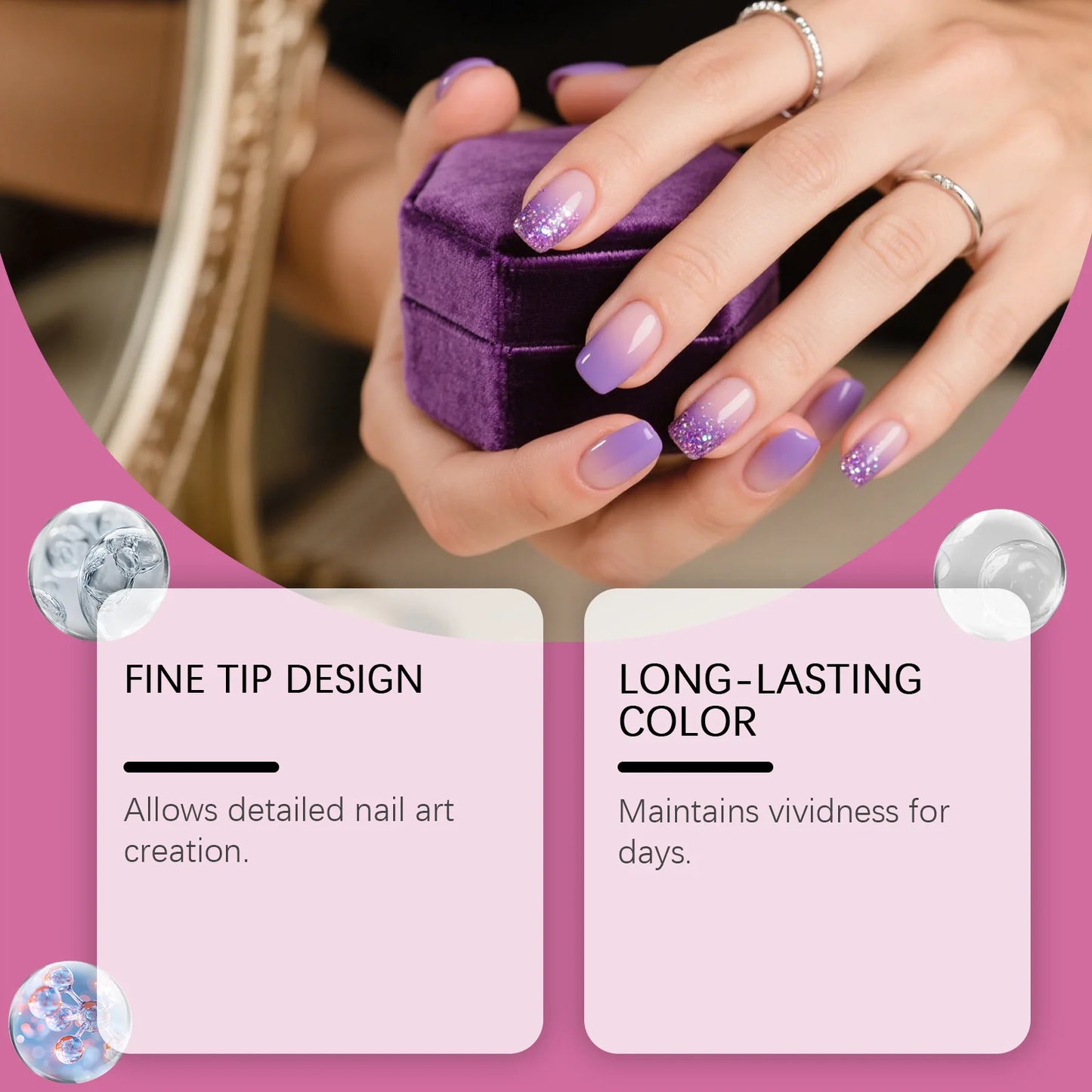 Nail Art Pen Waterproof Quick Drying for Artists | 12pcs Peaceful Pleasures Health and Wellness