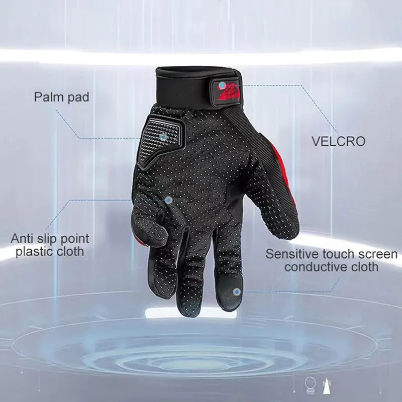 Full Finger Motorcycle Gloves – Waterproof, Windproof, All-Season