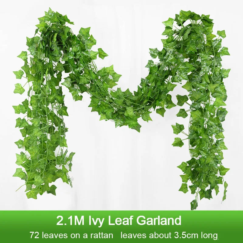 2.1M Artificial Ivy Garland Silk Vine Wall Hanging Decor