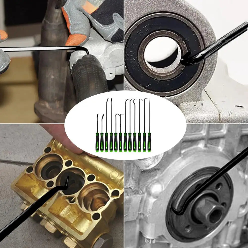 12-Piece Precision Pick & Hook Set – Oil Seal O-Ring Remover