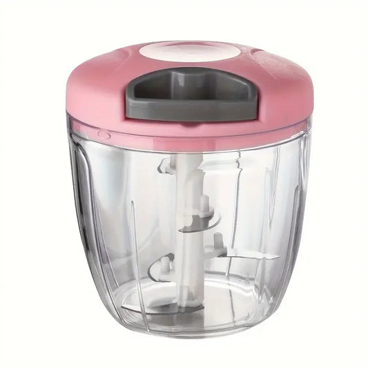 Manual Food Chopper – Garlic & Vegetable Cutter | 500ml/900ml Manual Food Chopper Peaceful Pleasures Health and Wellness