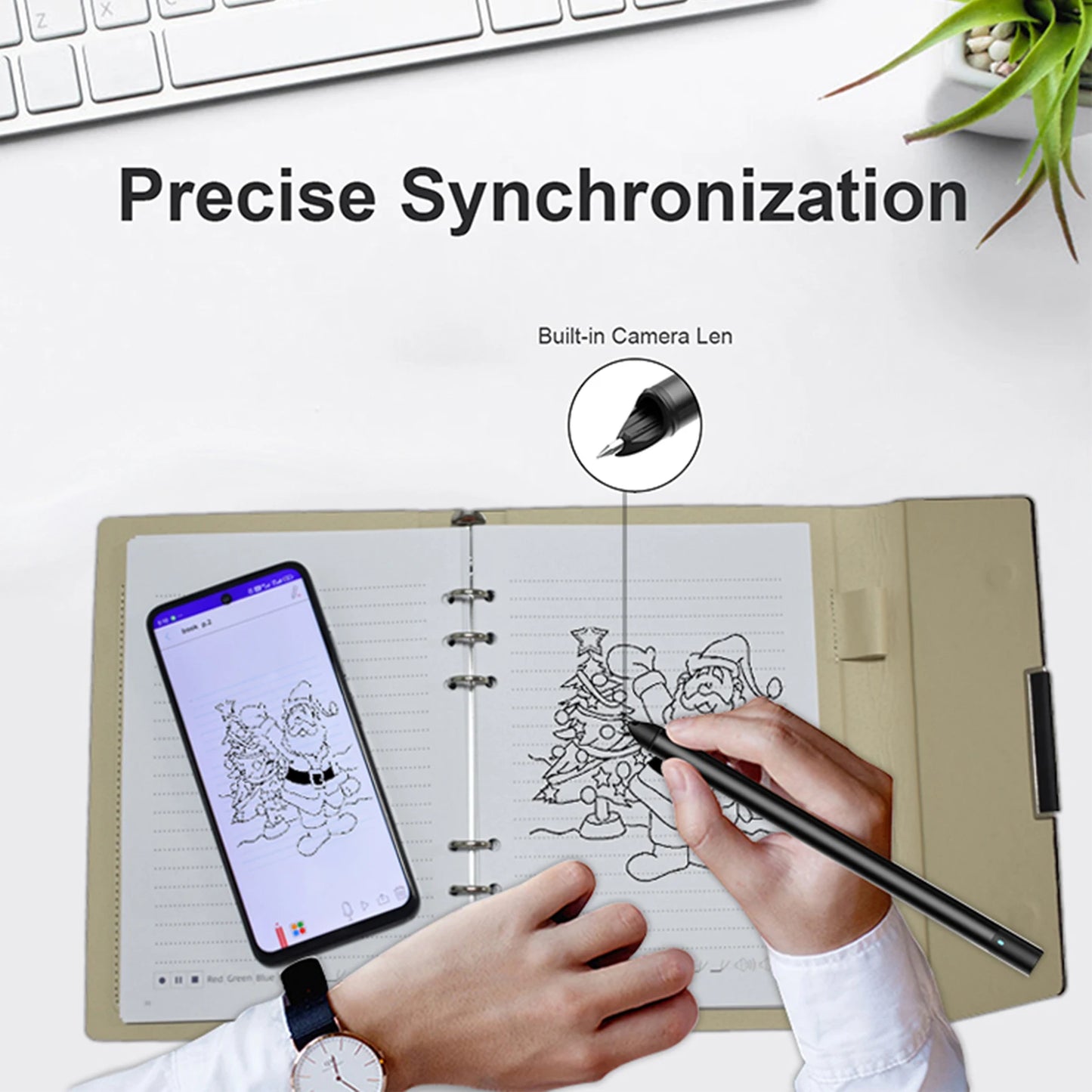 Notebook Digital Pen Smart Writing Includes Smartpen A5 PU Leather