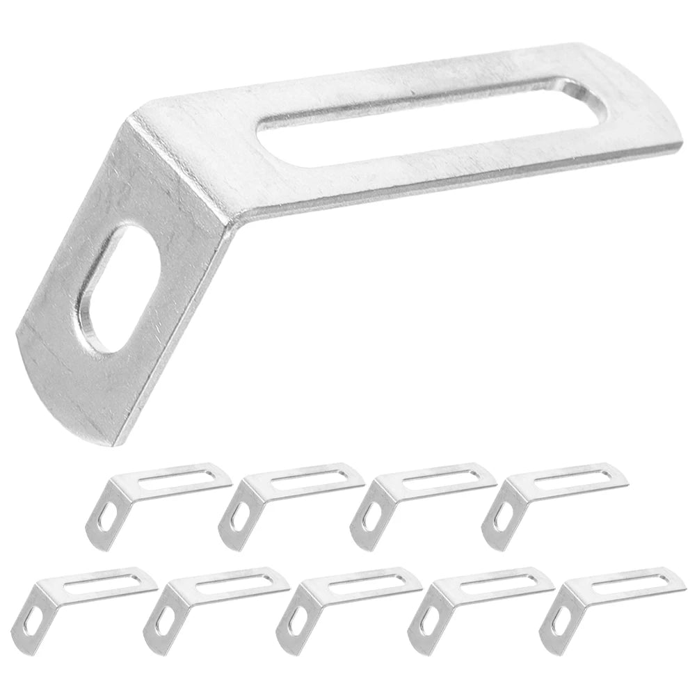 10pcs L-Shape Corner Bracket Metal Corner Brace Shelf Support Bracket Cabinet Support Fix Connector Furniture Hardware Accessory Peaceful Pleasures Health and Wellness