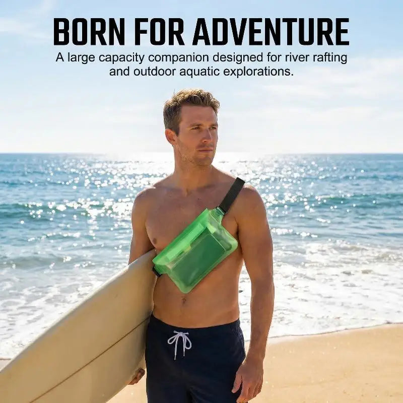 Waterproof Waist Pouch – Dry Bag for Phone, Cards & Keys