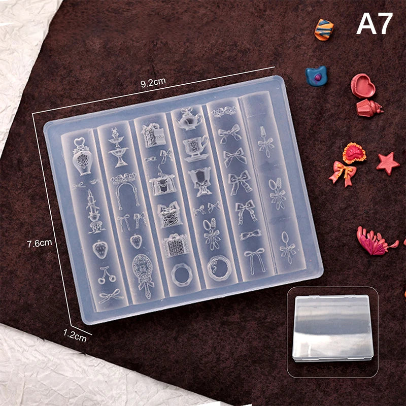 3D Silicone Relief Mold Butterfly Flower Design Nails Diy Design Nail Art Decorations Silicone Nail Mold Nail Accessories Peaceful Pleasures Health and Wellness A7