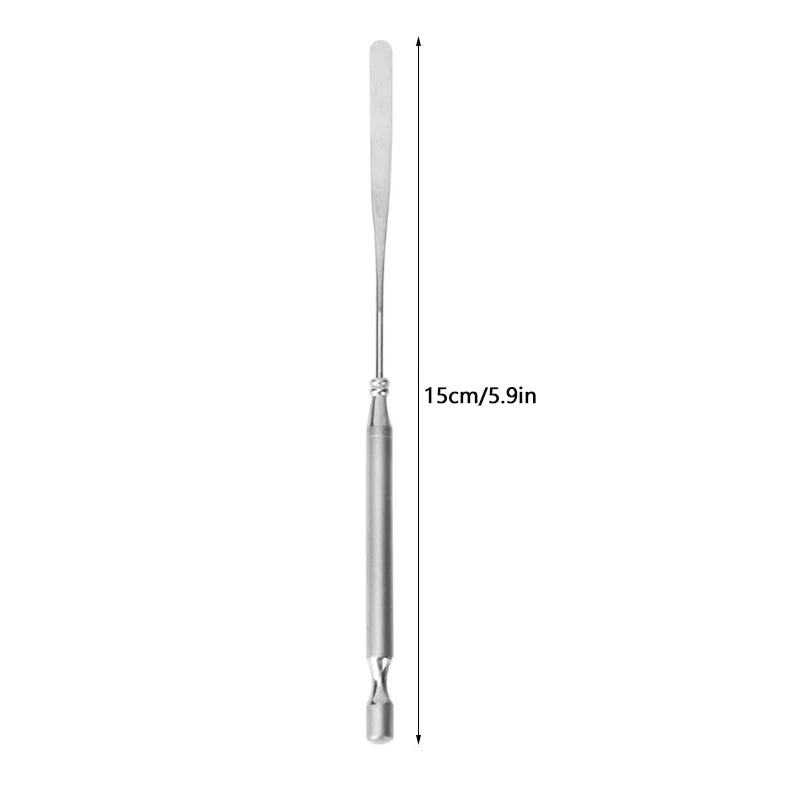 Nail Art Eye Shadow Cream Stirring Rod Stainless Metal Gel Stirring Tool Spatula Pin Nail Accesories And Pigments Mixing Tools Peaceful Pleasures Health and Wellness one size