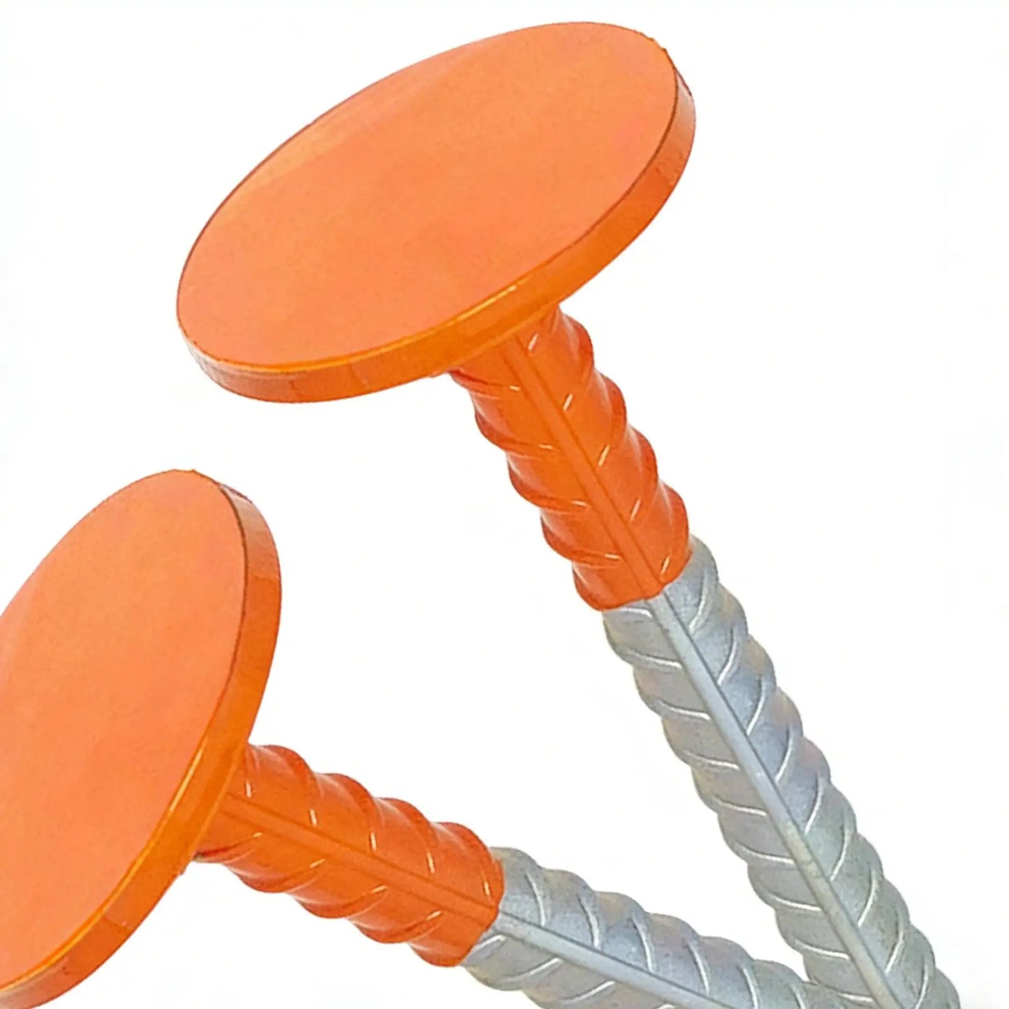 Heavy-Duty 12" Orange Survey Stakes | 2-Piece Driveway Markers