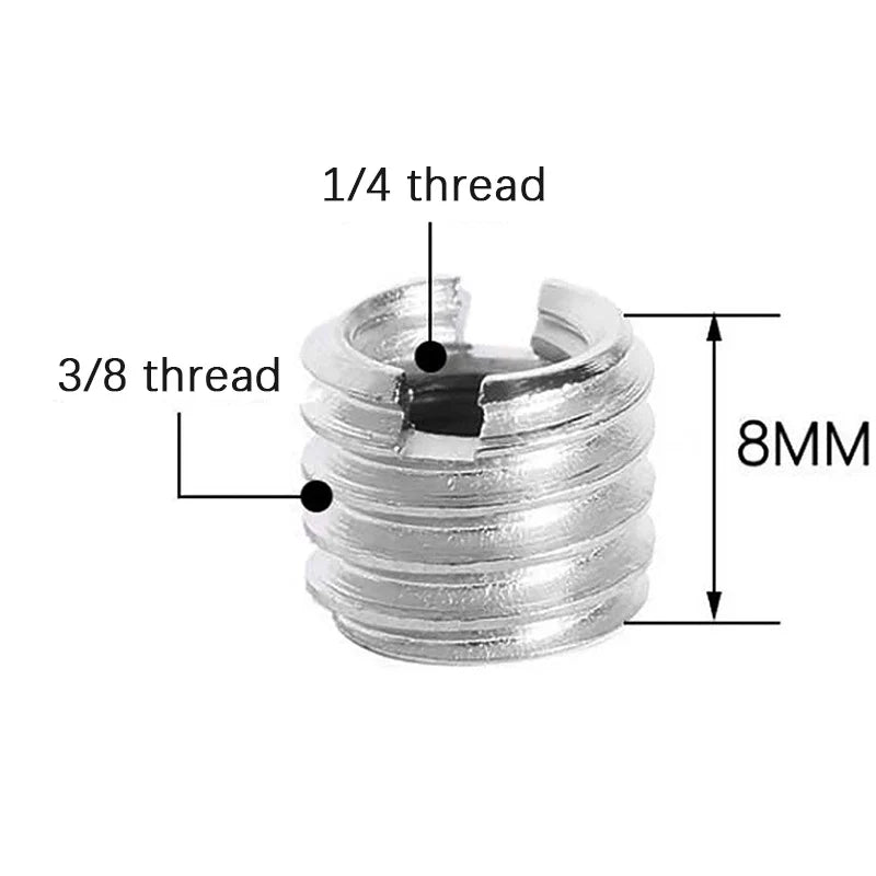 Camera Screw Adapter 5/8 to 3/8 to 1/4" | Tripod & Monopod Mount