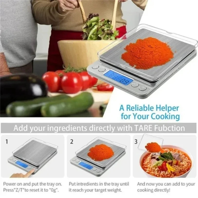 Digital Precision Scale 3000g/0.1g – Kitchen & Jewelry
