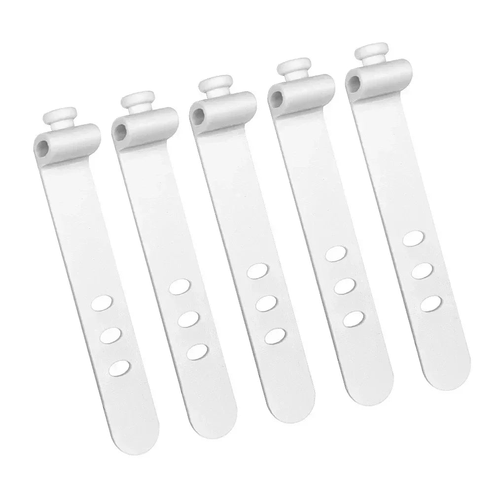 Silicone Cable Management Ties – Wire Organizer Kit 1/5/10 Pcs