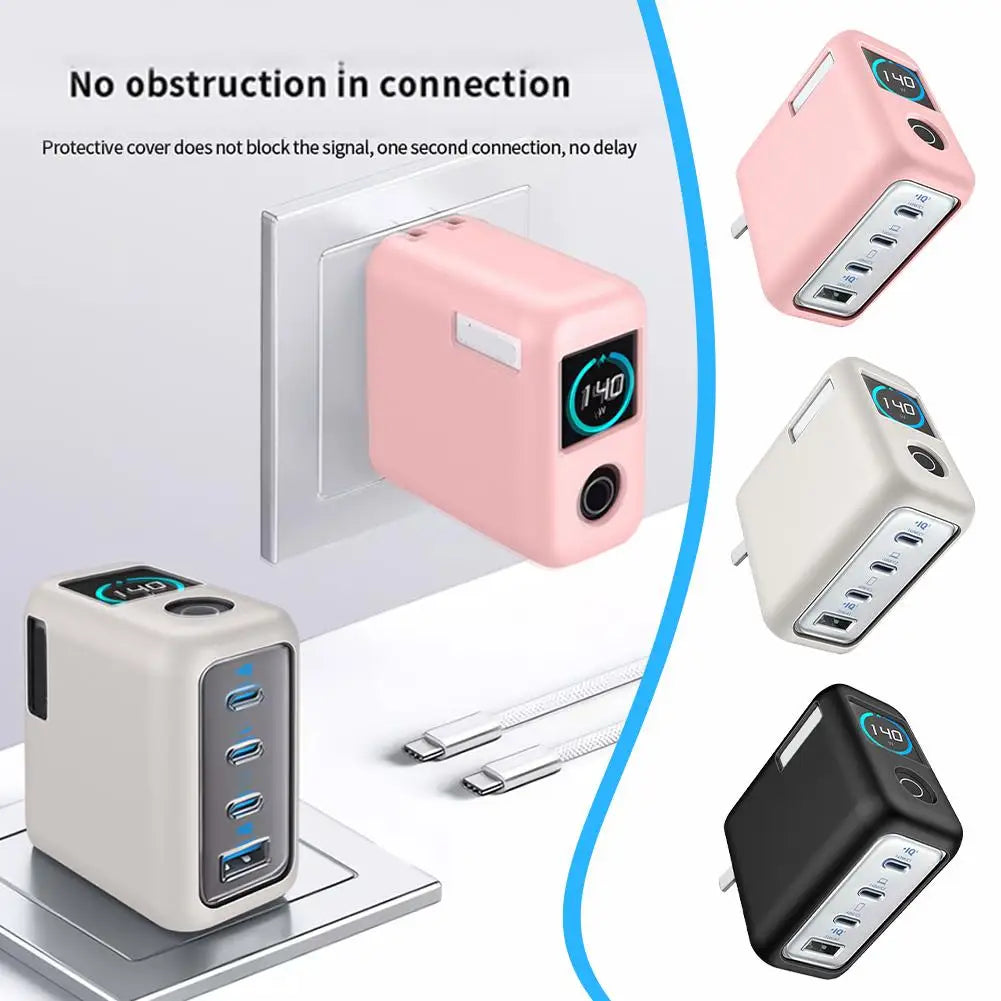 Anker Zolo 140W Four-Port Gallium Nitride Charger Silicone Protective Case Compatible with Anker Zolo 140W Charger Peaceful Pleasures Health and Wellness