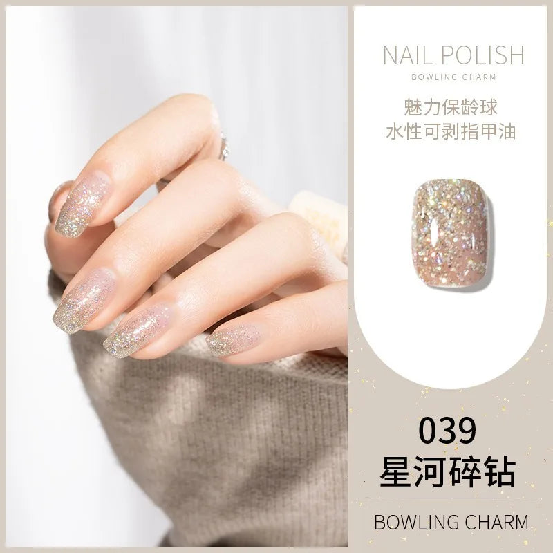 40 Colors Water-Based Nail Polish | Quick Dry No-Lamp Tearable
