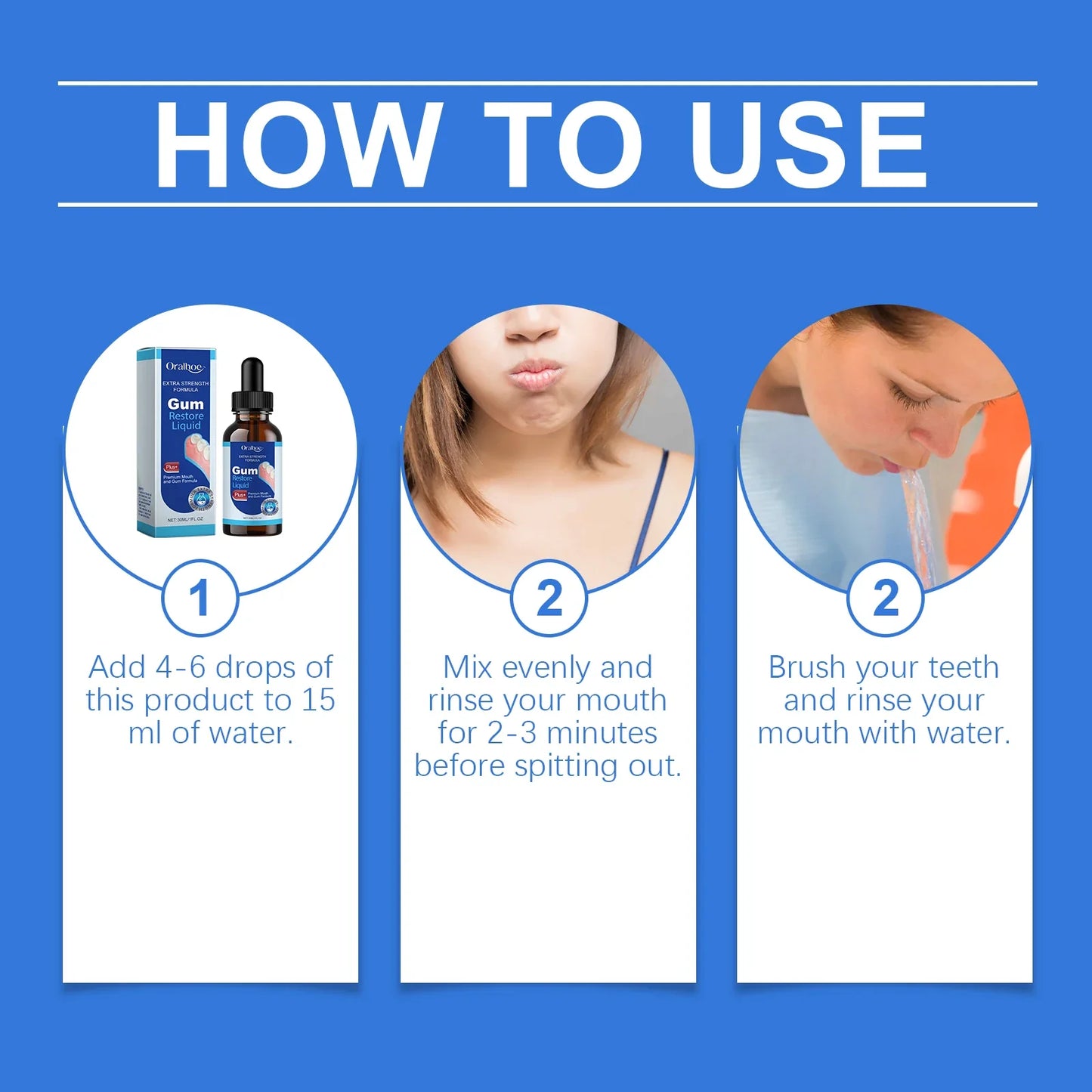 30ml Gum Care Oral Drops – Fresh Breath Daily Mouth Rinse