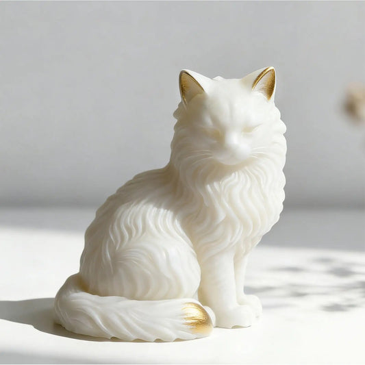 Cat Shape Resin Mold Sitting Concrete Decoration Craft Resin Soap Mold for Home Room Wedding Party Dinner Table Decorations Peaceful Pleasures Health and Wellness