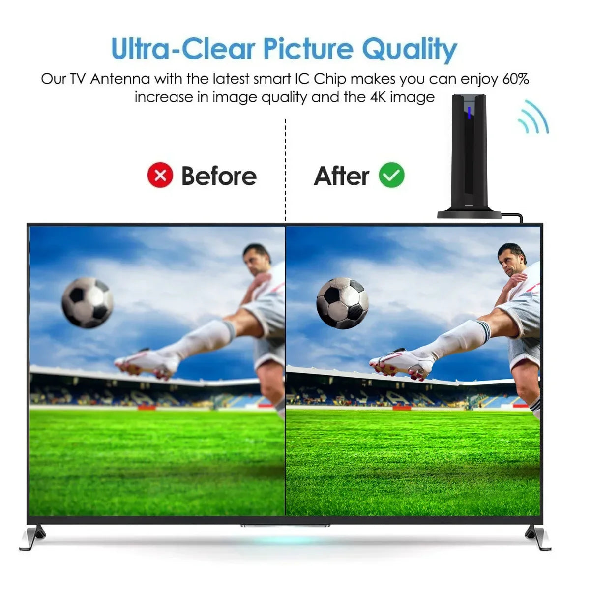 DTMB HDTV Antenna – Indoor & Outdoor Digital TV Receiver