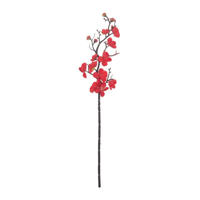 Silk Plum Blossom Peach Branch Artificial Flowers – Home Decor