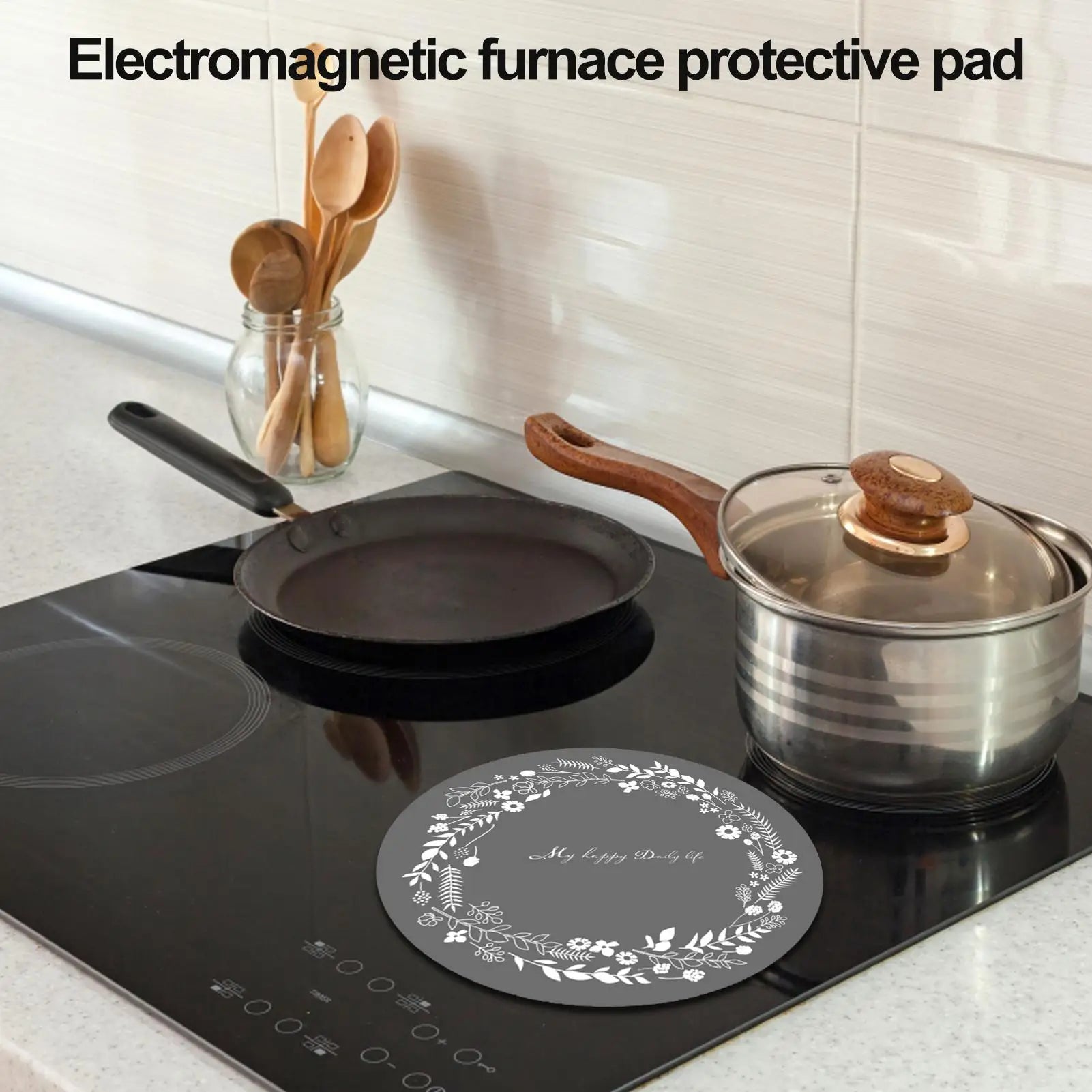 Silicone Non-Slip Pot Holder Mat Heat Resistant Trivet Protects Surfaces & Prevents Pots from Sliding While Cooking for Kitchen Peaceful Pleasures Health and Wellness