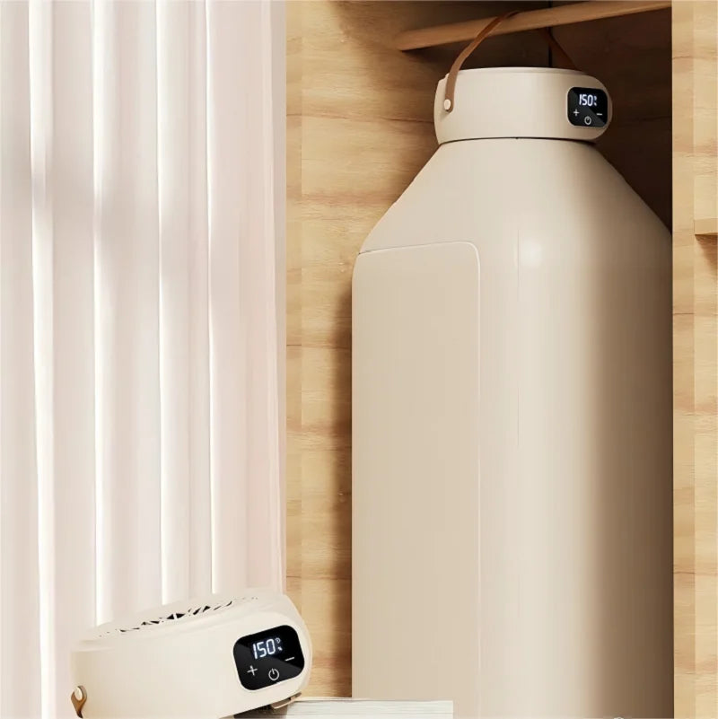 HOMEFISH Portable Mini Clothes Dryer – Foldable, 650W Timer