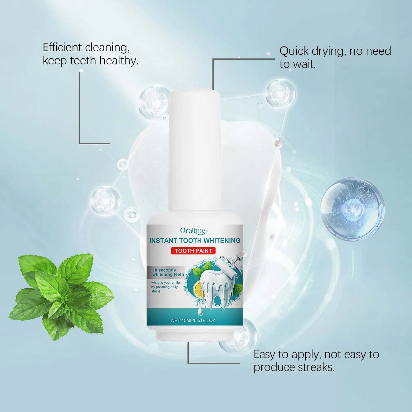 Teeth Whitening Serum – Brighten Smile & Reduce Yellowing 15ml