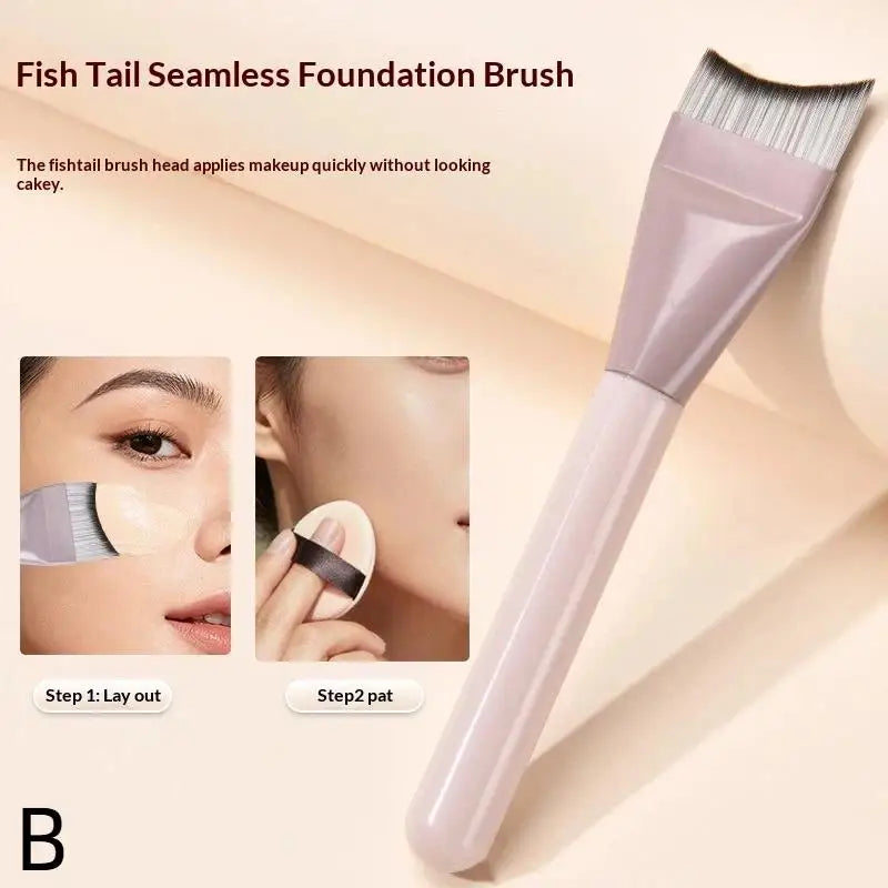 Foundation Brush +Makeup Palette + Black Powder Puff Set Foundation Cream Mixing Tool Nail Art Makeup Cosmetic Makeup Tool Kits Peaceful Pleasures Health and Wellness B