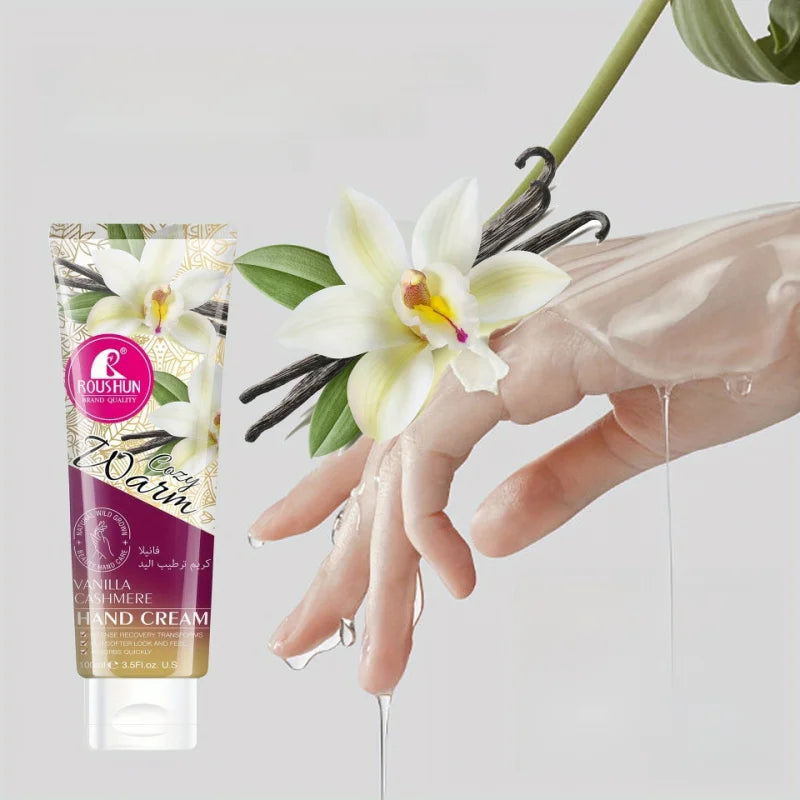ROUSHUN Vanilla Hand Cream 100ml – Hydrating & Non-Greasy