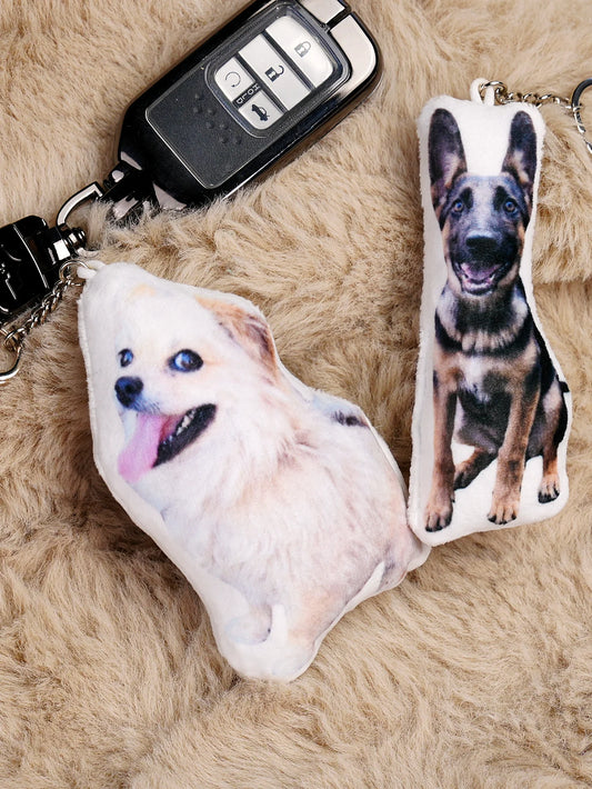 Custom Photo Pillow Keychain | Personalized Pet & Couple Gift Photo Plush Keychain Peaceful Pleasures Health and Wellness