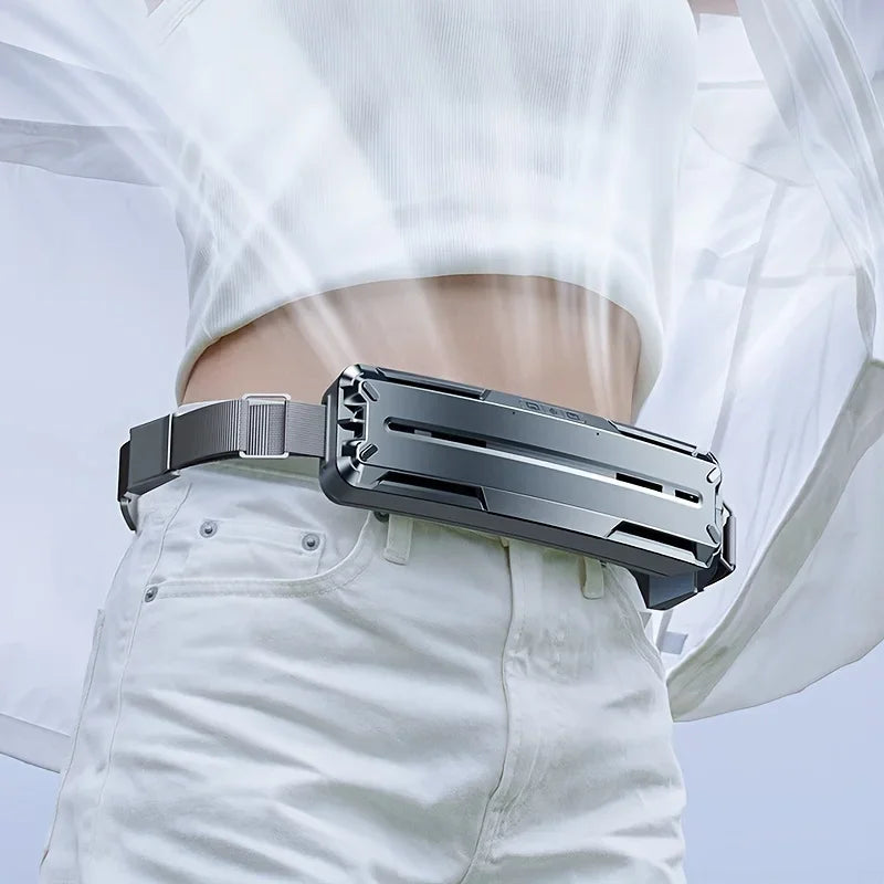 URGGU Portable Neck & Waist Clip Fan – USB Rechargeable Mini