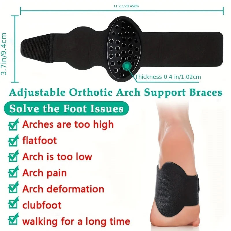 1 Pair Comfortable Foot Protectors Thickened Shock-absorbing Honeycomb Holes Pads Arch Support Shock-absorbing Flat feet Peaceful Pleasures Health and Wellness