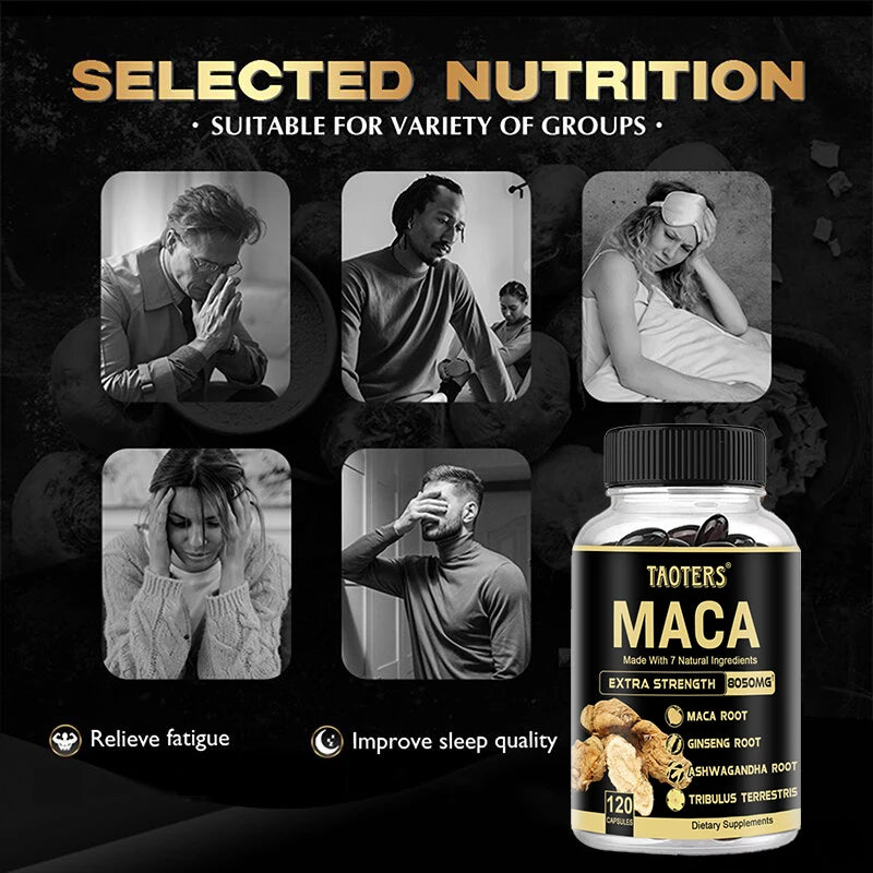 Black Maca Root Capsules – Energy, Stamina & Muscle Support